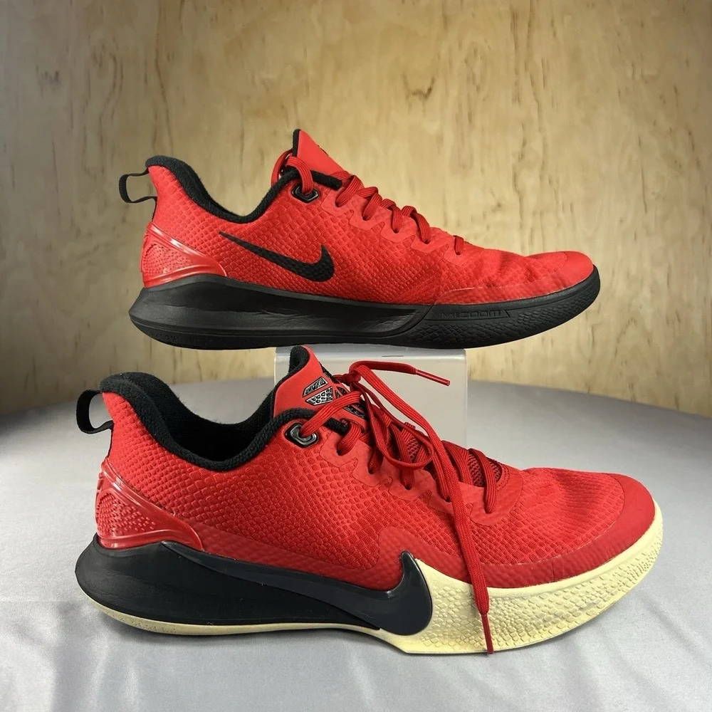 Nike Kobe Mamba Focus Men's 12 AJ5899-600 Red Black Basketball Sneakers Shoes - Picture 4 of 16